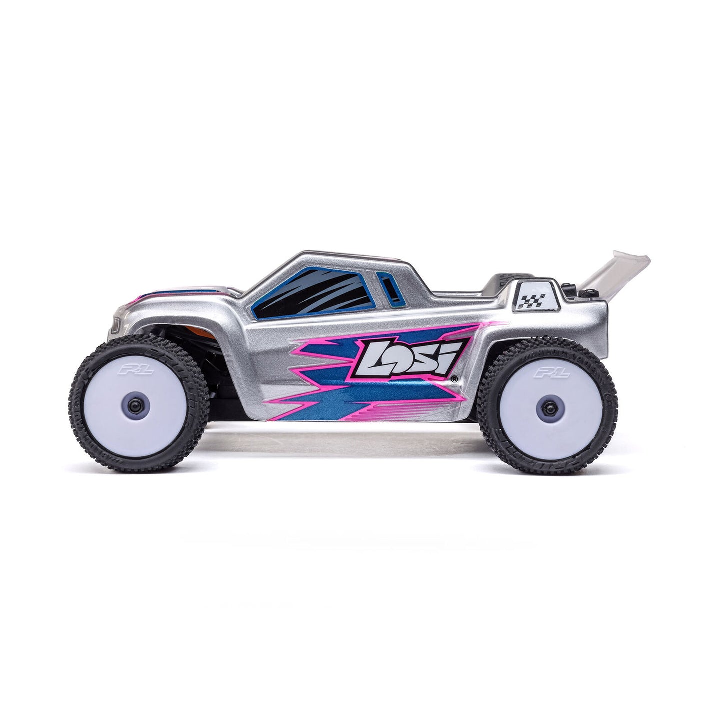 1/28 Micro-T 2WD Silver RTR : LOS-1392T2