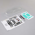 Losi Ford Clear Body NASCAR LOS-1917 with spoiler, decal sheet, paint masks and hardware