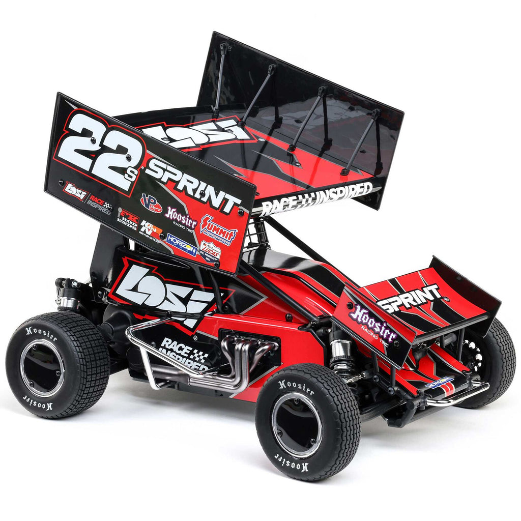 1/10 22S Sprint, RTR, 2WD Red (Includes Battery & Charger) : LOS-2359