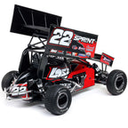 1/10 22S Sprint, RTR, 2WD Red (Includes Battery & Charger) : LOS-2359