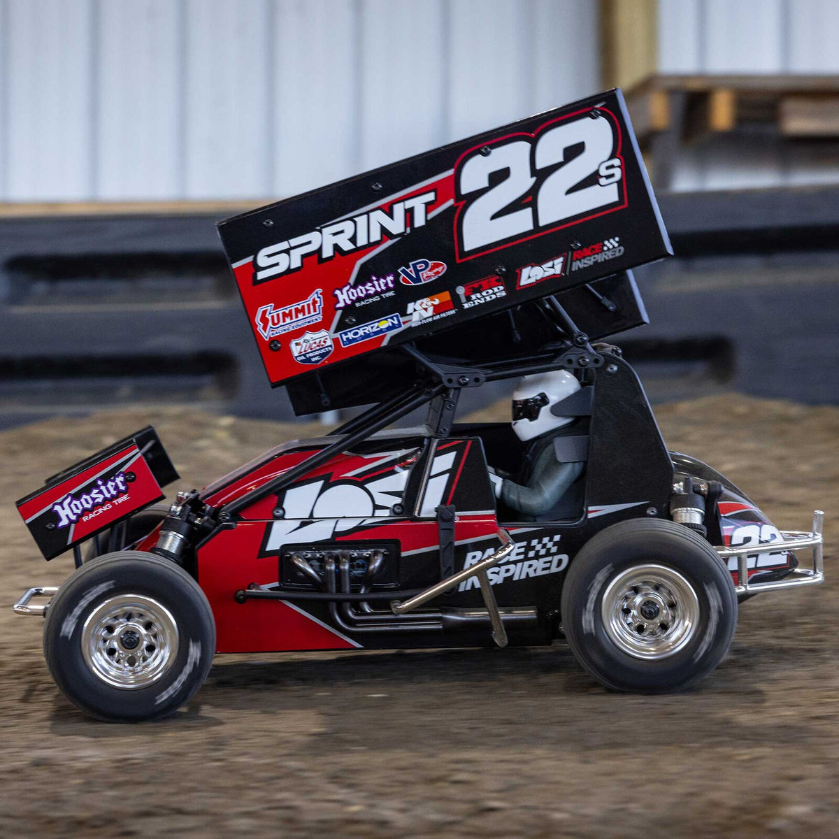 1/10 22S Sprint, RTR, 2WD Red (Includes Battery & Charger) : LOS-2359