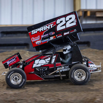 1/10 22S Sprint, RTR, 2WD Red (Includes Battery & Charger) : LOS-2359