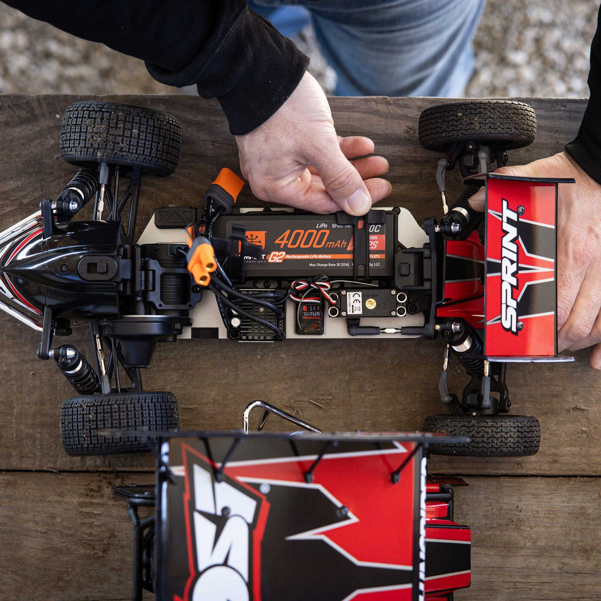 1/10 22S Sprint, RTR, 2WD Red (Includes Battery & Charger) : LOS-2359