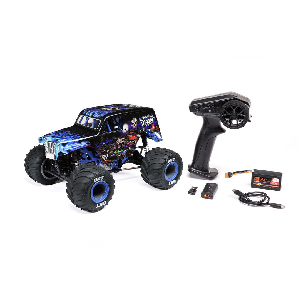 Losi 1/18 Mini LMT Son Uva Digger 2S 4x4 RTR Brushed Monster Truck (Battery & Charger Included)