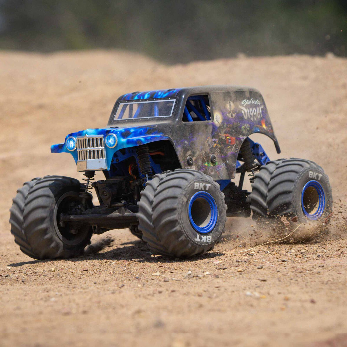 Losi 1/18 Mini LMT Son Uva Digger 2S 4x4 RTR Brushed Monster Truck (Battery & Charger Included)