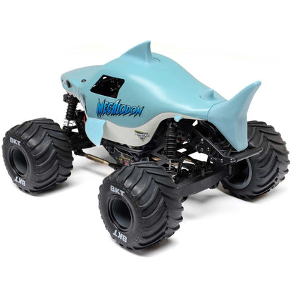 1/18 Mini LMT Megalodon 2S 4X4 RTR Monster Truck (Battery & Charger Included), Blue :LOS01026T3