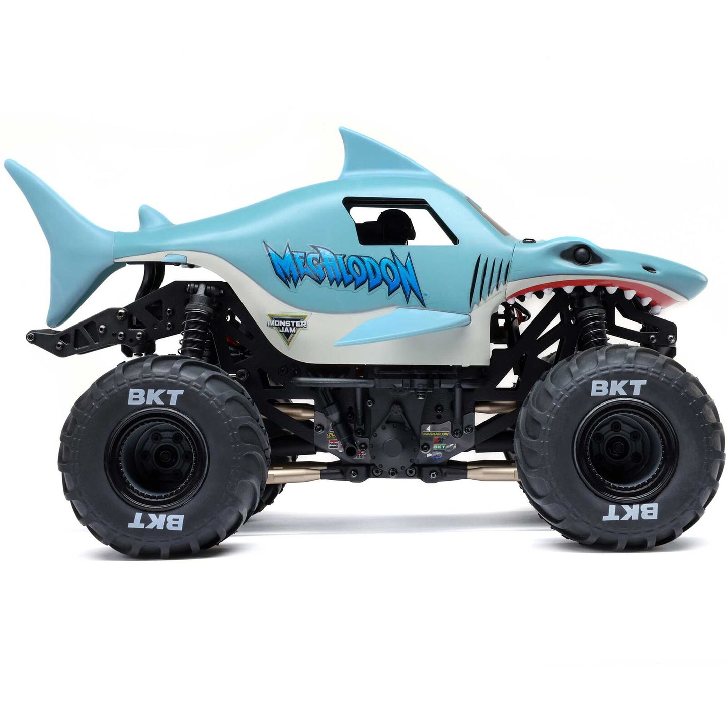 1/18 Mini LMT Megalodon 2S 4X4 RTR Monster Truck (Battery & Charger Included), Blue :LOS01026T3