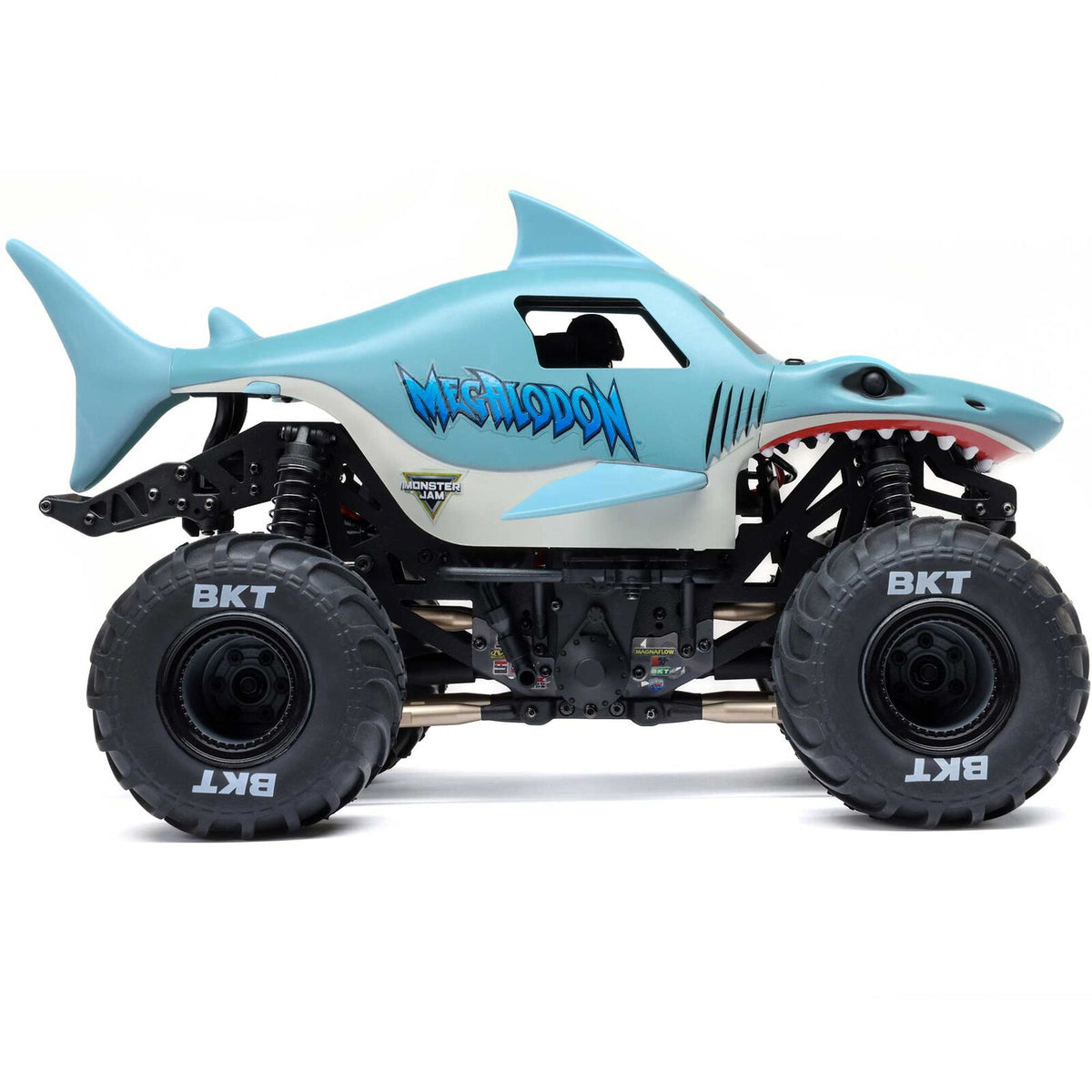 1/18 Mini LMT Megalodon 2S 4X4 RTR Monster Truck (Battery & Charger Included), Blue :LOS01026T3