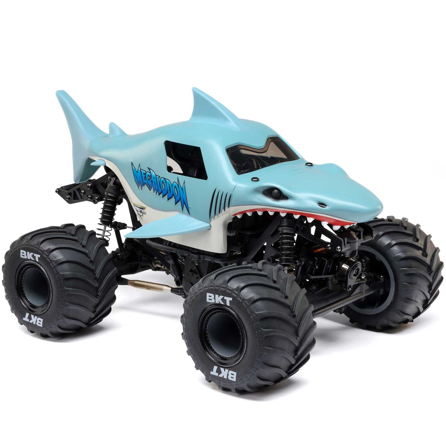 1/18 Mini LMT Megalodon 2S 4X4 RTR Monster Truck (Battery & Charger Included), Blue :LOS01026T3