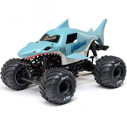 1/18 Mini LMT Megalodon 2S 4X4 RTR Monster Truck (Battery & Charger Included), Blue :LOS01026T3