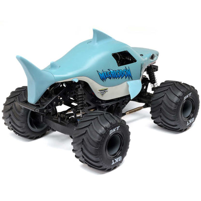 1/18 Mini LMT Megalodon 2S 4X4 RTR Monster Truck (Battery & Charger Included), Blue :LOS01026T3