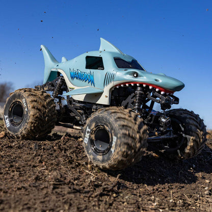 1/18 Mini LMT Megalodon 2S 4X4 RTR Monster Truck (Battery & Charger Included), Blue :LOS01026T3