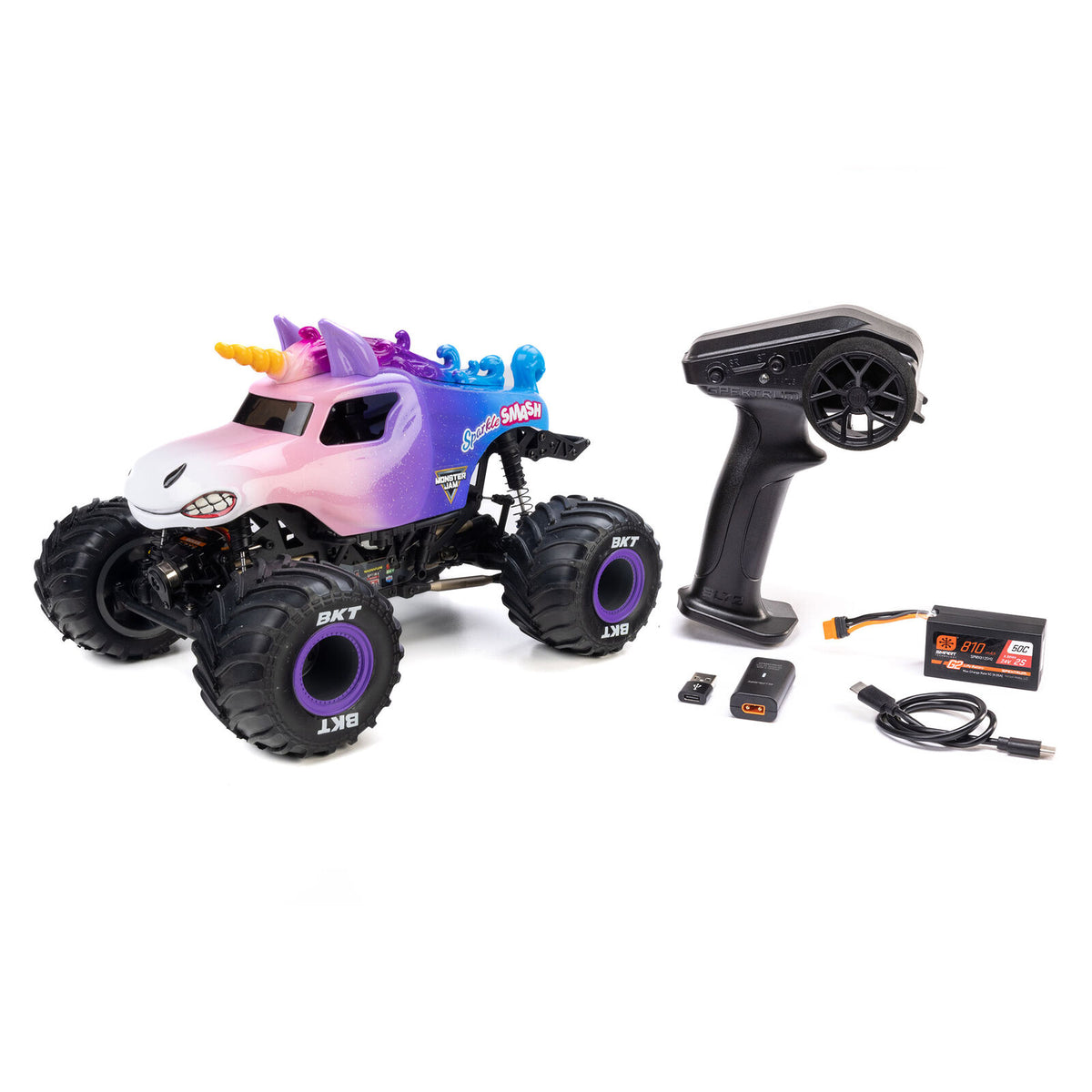 Mini LMT: Sparkle Smash Brushed RTR 1/18 4x4 Solid Axle Monster Truck