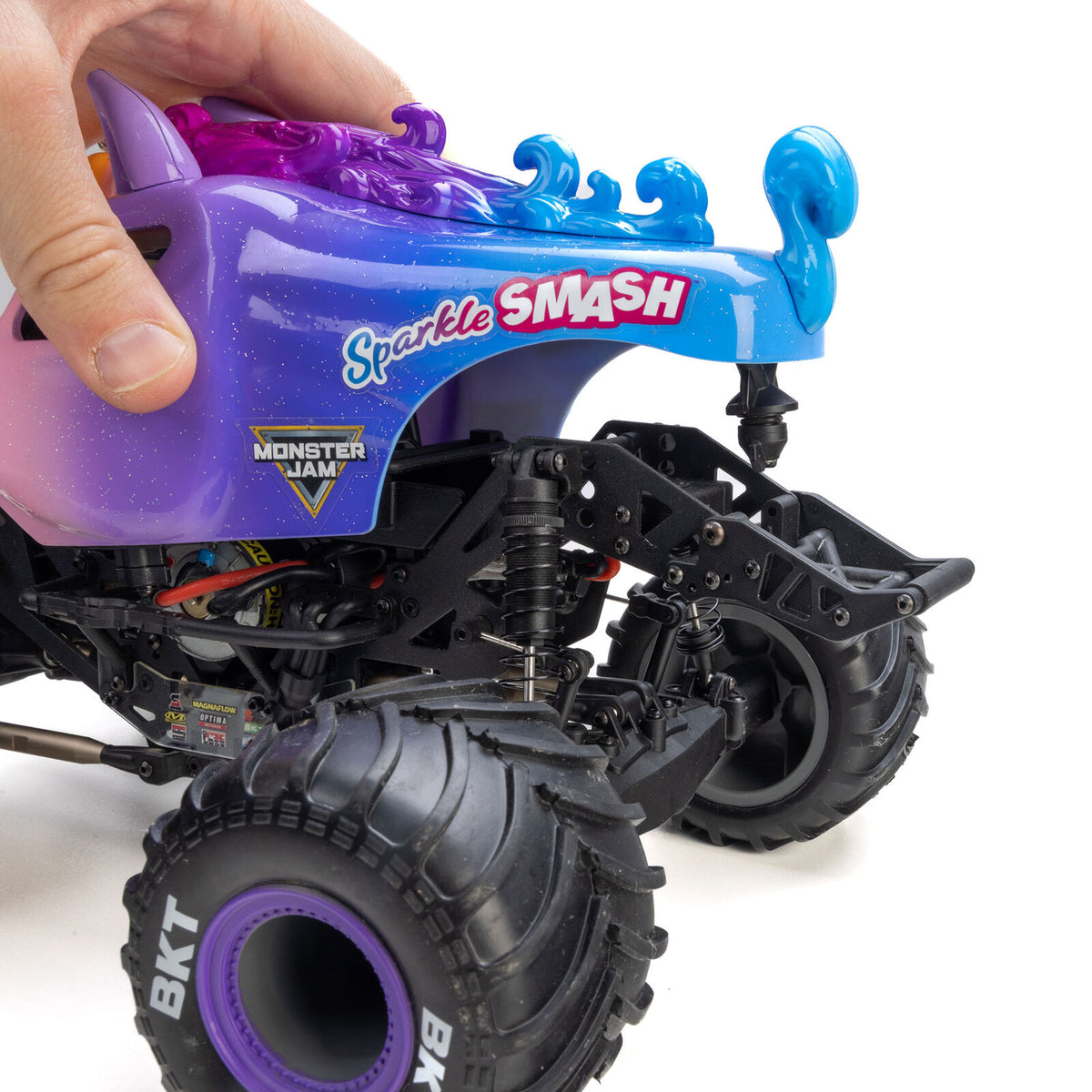 Mini LMT: Sparkle Smash Brushed RTR 1/18 4x4 Solid Axle Monster Truck