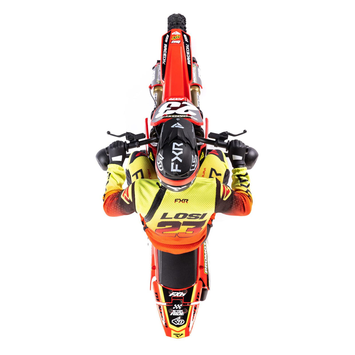 1/4 Promoto-MX Motorcycle RTR, FXR: Red
