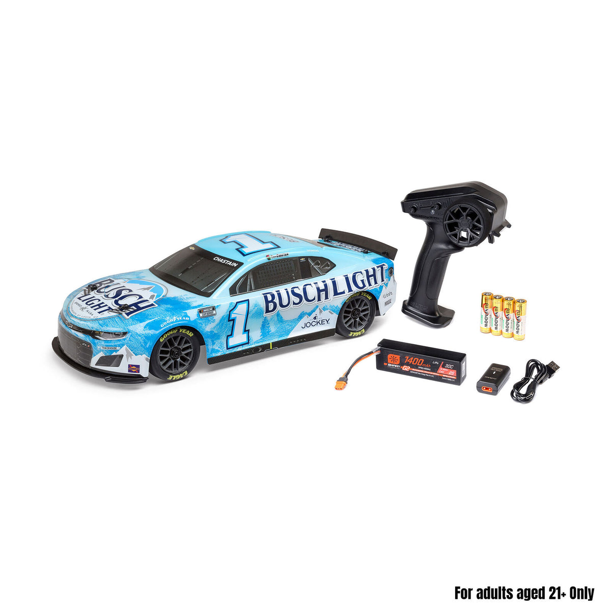 1/12 NASCAR Ross Chastain No. 1 2025 Busch Light Chevrolet ZL1- RTR