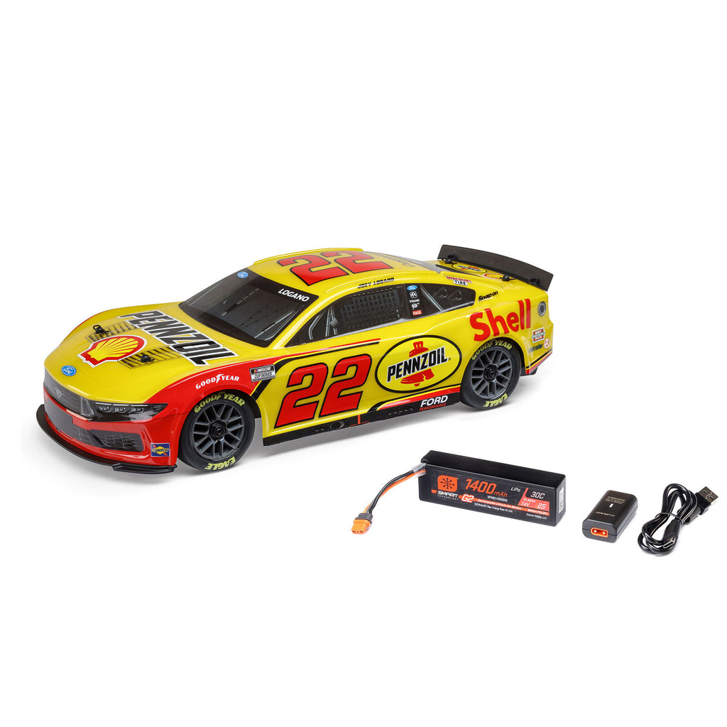 Losi 1/12 NASCAR Joey Logano No. 22, 2025 Ford Mustang - RTR (LOS1122522)