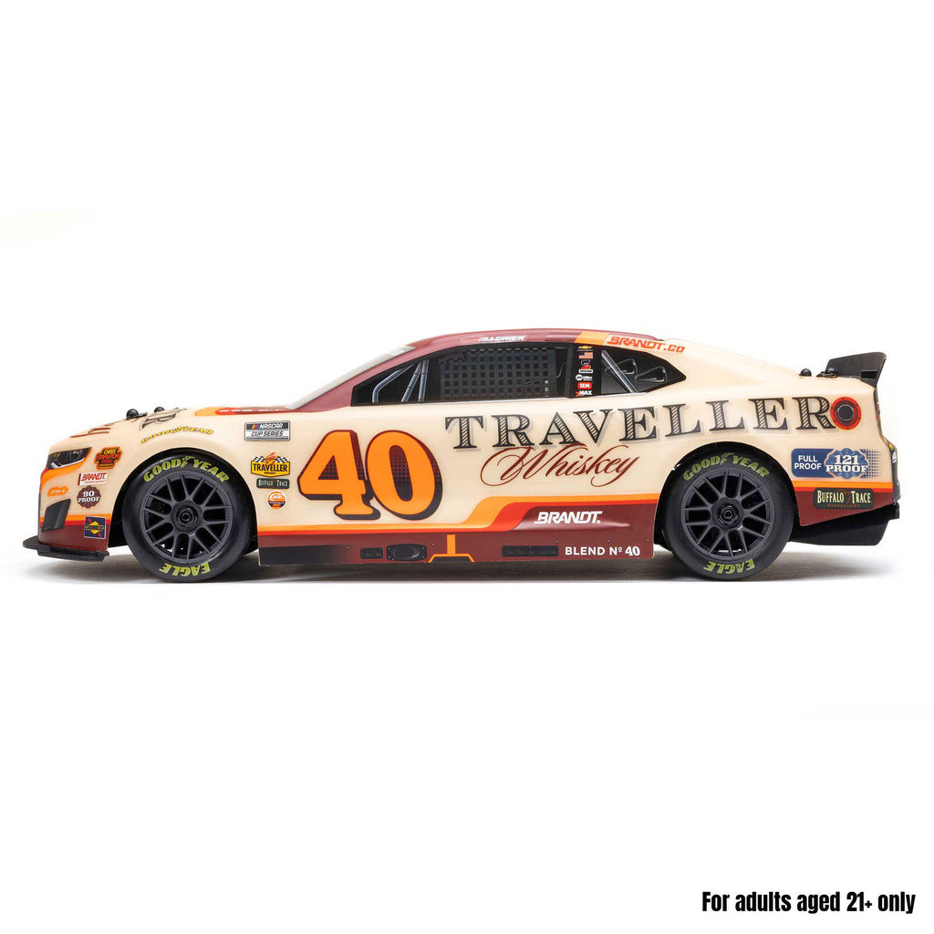 1/12 NASCAR RC Race Car Justin Allgaier No. 40 2026 Traveller Whiskey Chevrolet ZL1 2S AWD RTR