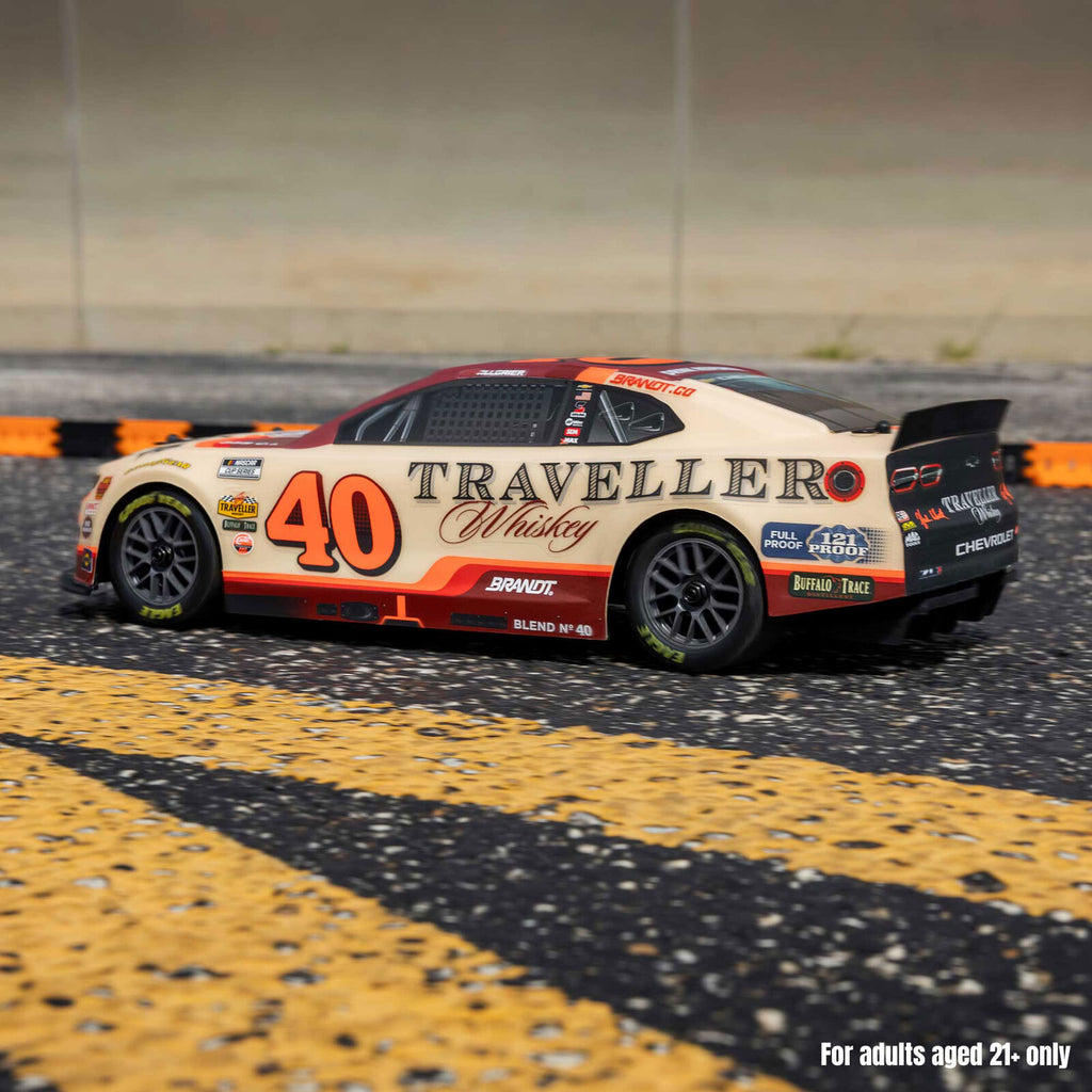 1/12 NASCAR RC Race Car Justin Allgaier No. 40 2026 Traveller Whiskey Chevrolet ZL1 2S AWD RTR