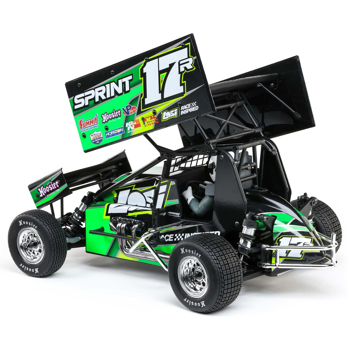 1/10 22S Sprint, RTR, 2WD Green (Needs Battery & Charger) : LOS-1387T2
