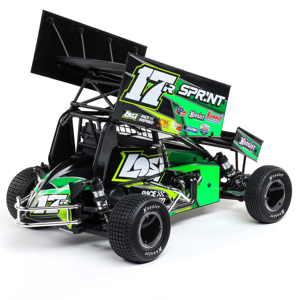1/10 22S Sprint, RTR, 2WD Green (Needs Battery & Charger) : LOS-1387T2