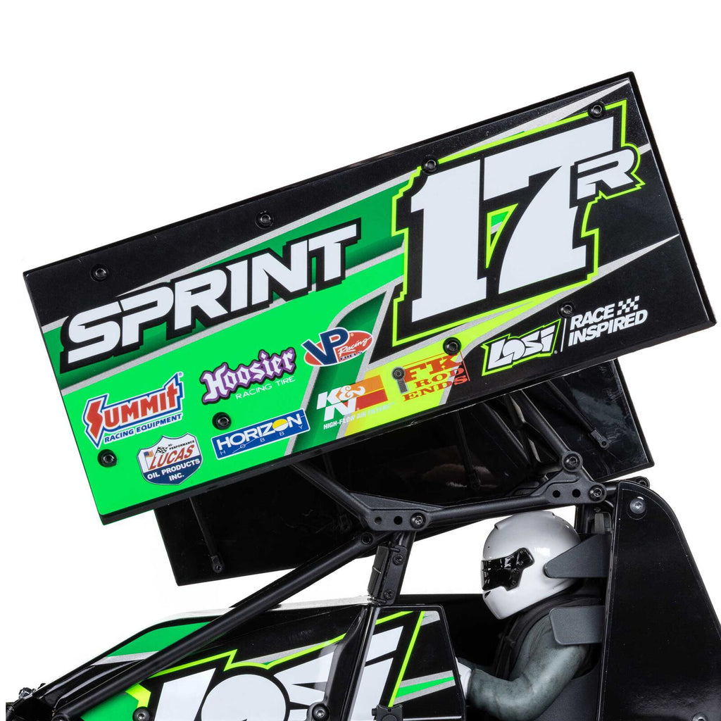 1/10 22S Sprint, RTR, 2WD Green (Needs Battery & Charger) : LOS-1387T2