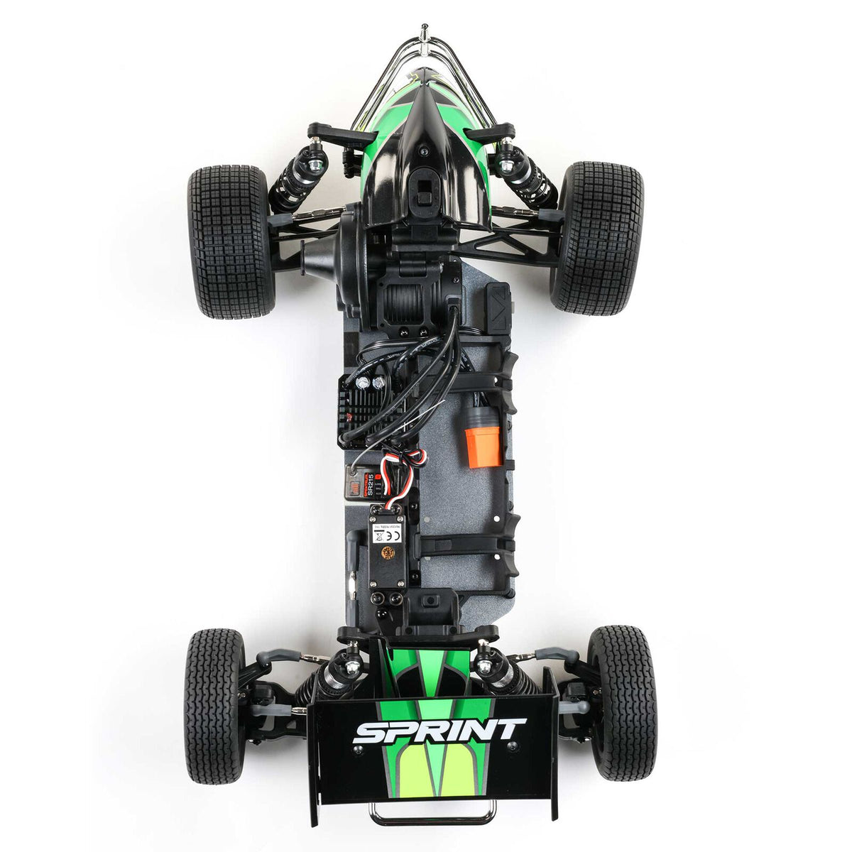 1/10 22S Sprint, RTR, 2WD Green (Needs Battery & Charger) : LOS-1387T2