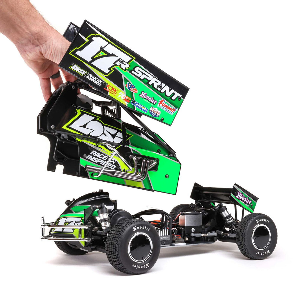 1/10 22S Sprint, RTR, 2WD Green (Needs Battery & Charger) : LOS-1387T2