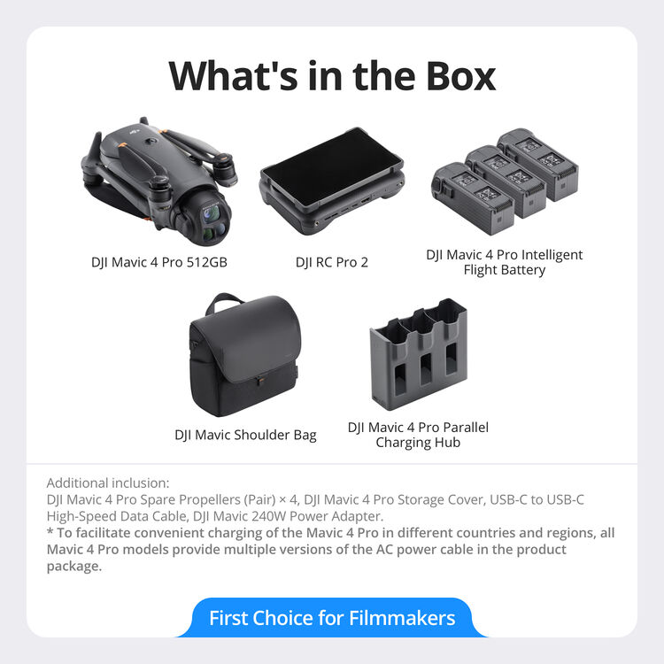 Mavic 4 Pro 512GB Creator Combo(DJI RC Pro2)