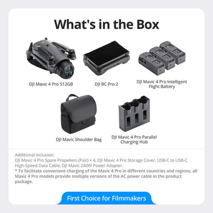 Mavic 4 Pro 512GB Creator Combo(DJI RC Pro2)