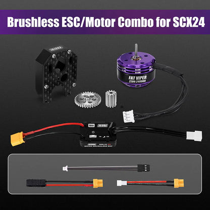 MBL32 G2 Waterproof Brushless ESC & 2204 Fat Viper Motor SCX24