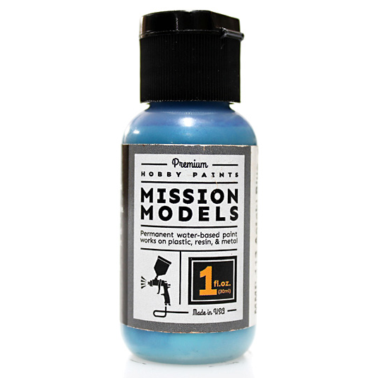 Mission Models Aotaki Blue Green Clear Coat Acrylic Model Paint, 1oz product photo