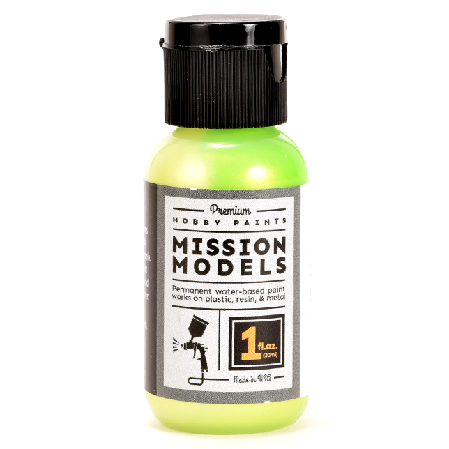 Mission Models Pearl Kiwi Lime Acrylic Model Paint, 1oz product photo