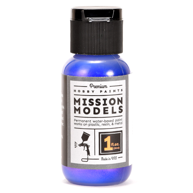 Mission Models Iridescent Blue Acrylic Model Paint, 1oz product photo