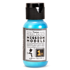 Mission Models Iridescent Turquoise Acrylic Model Paint, 1oz product photo