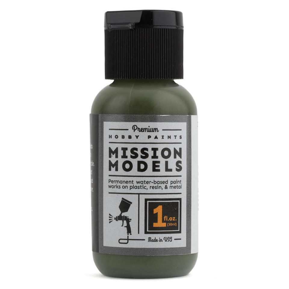 Mission Models Olive Drab/Dk Green 68-74 FS 24087 Acrylic Model Paint, 1oz product photo