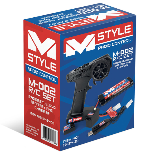 Mstyle R/C Set - Radio Set, Servo, Battery & Charger