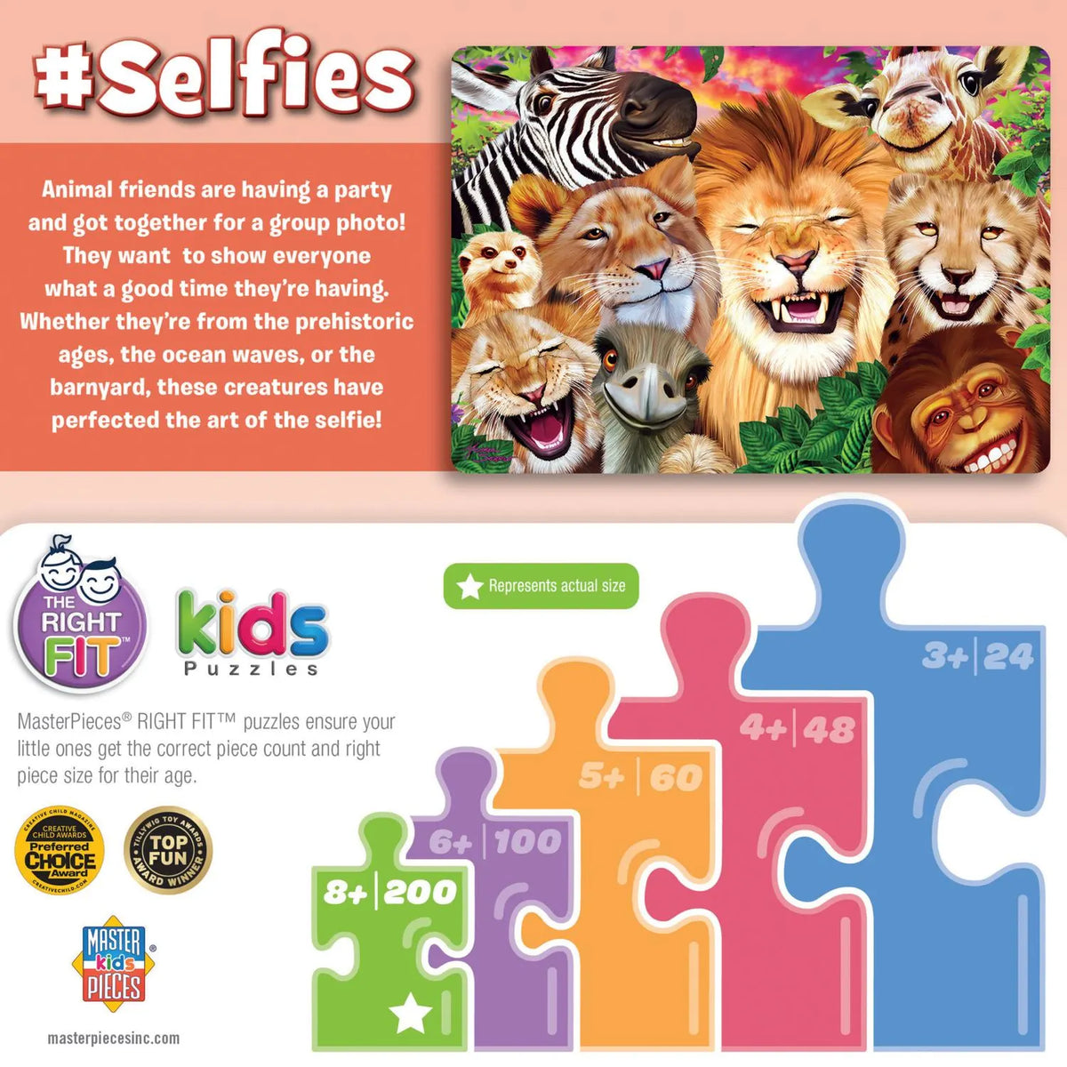 Safari Sillies Animals  Puzzle (200pc)