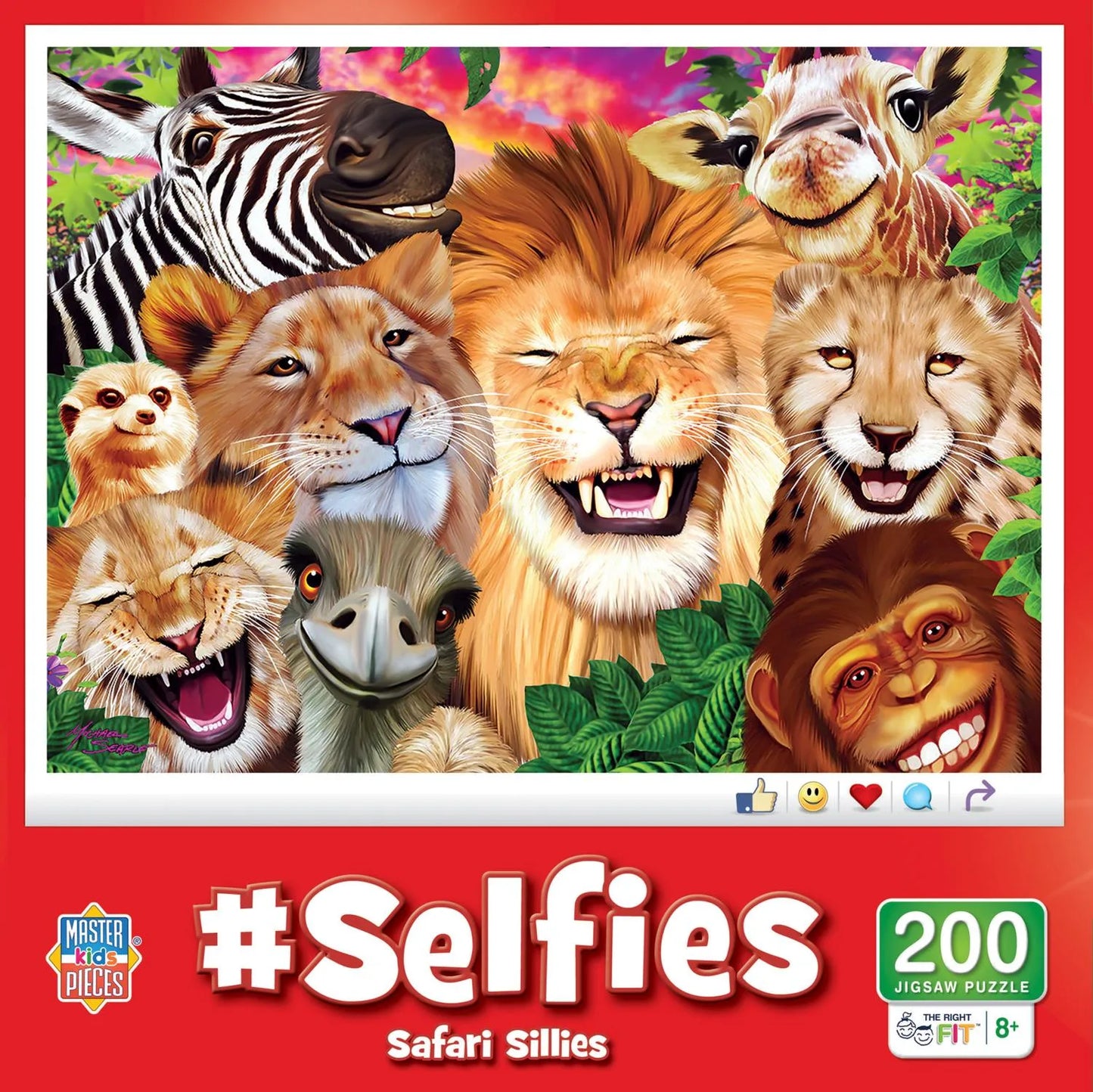 Safari Sillies Animals  Puzzle (200pc)