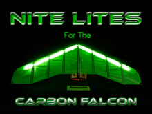 Load image into Gallery viewer, Carbon Falcon - Nite Lites - White
