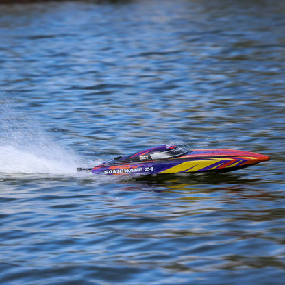 Sonicwake 24" Self-Righting Brushless Deep-V RTR, Red