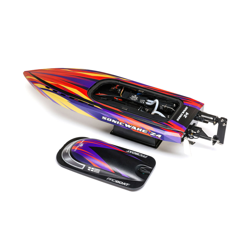 Sonicwake 24" Self-Righting Brushless Deep-V RTR, Red