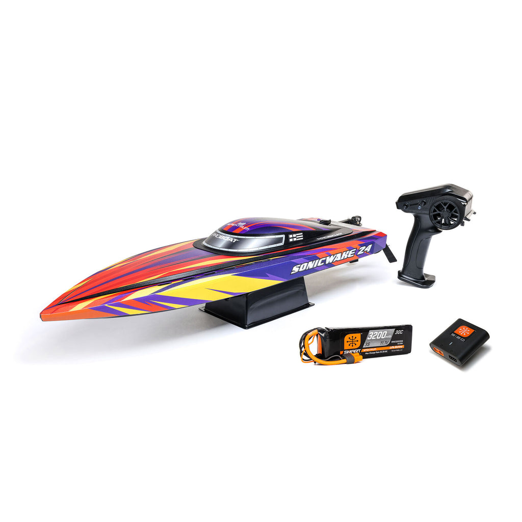 Sonicwake 24" Self-Righting Brushless Deep-V RTR, Red