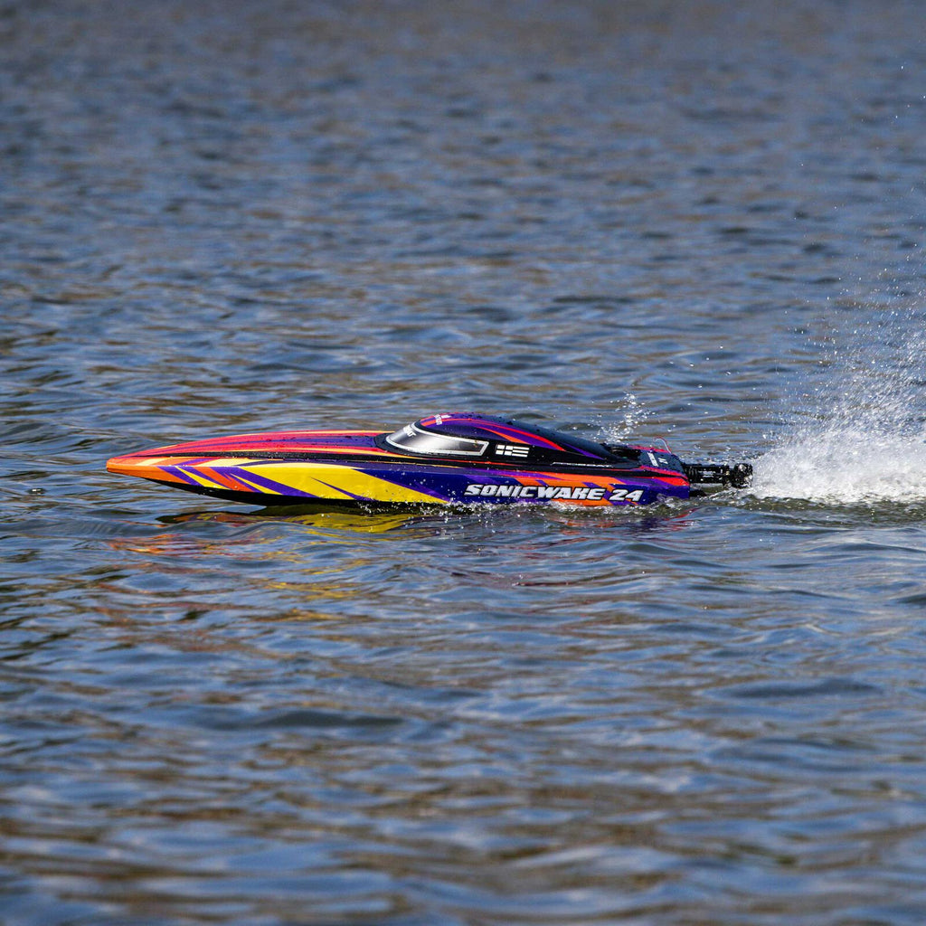 Sonicwake 24" Self-Righting Brushless Deep-V RTR, Red