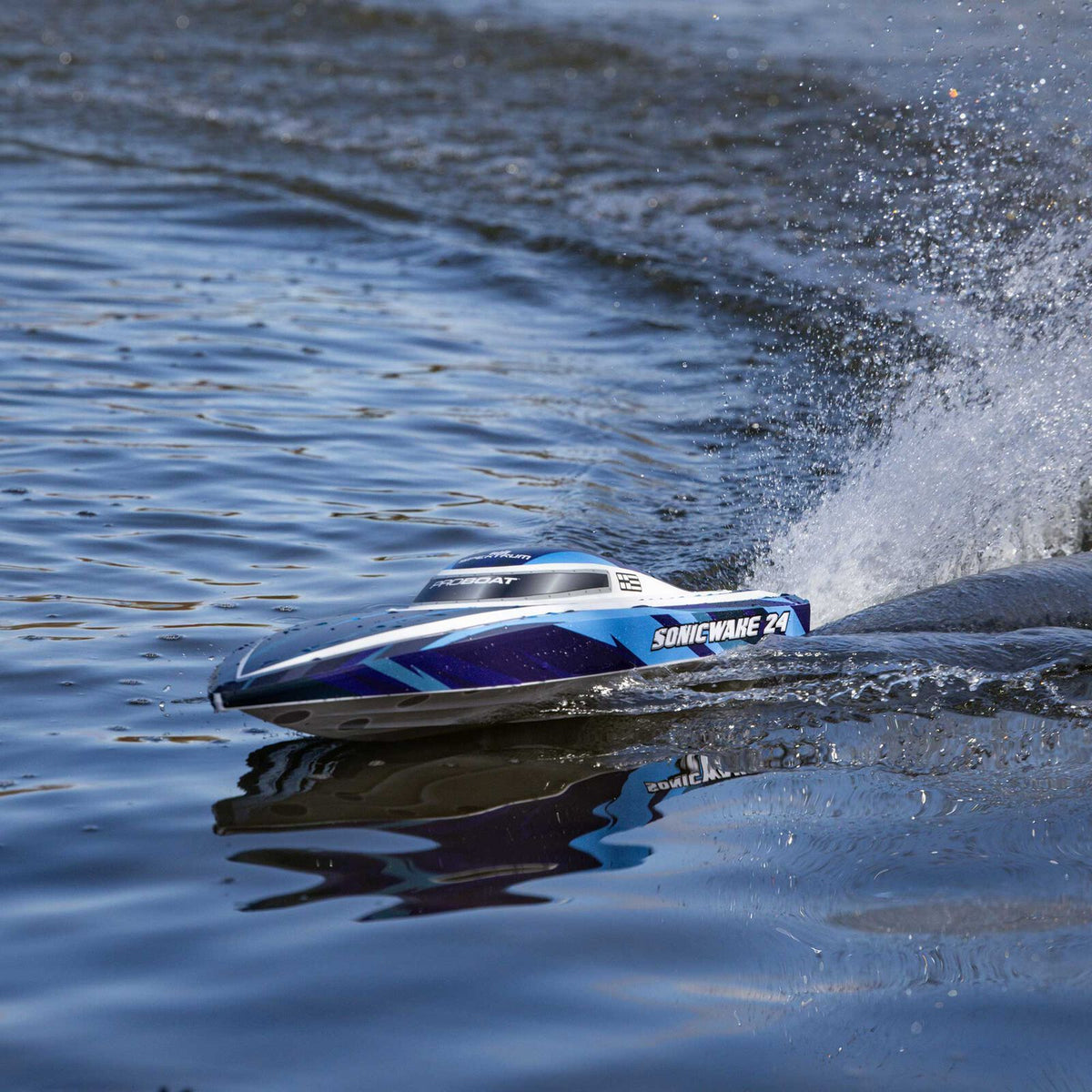 Sonicwake 24" Self-Righting Brushless Deep-V RTR, Blue