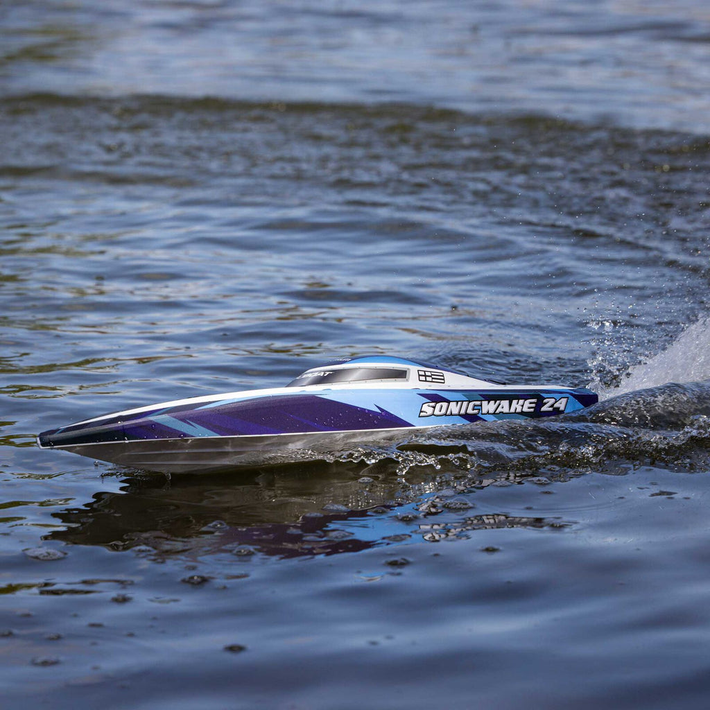 Sonicwake 24" Self-Righting Brushless Deep-V RTR, Blue