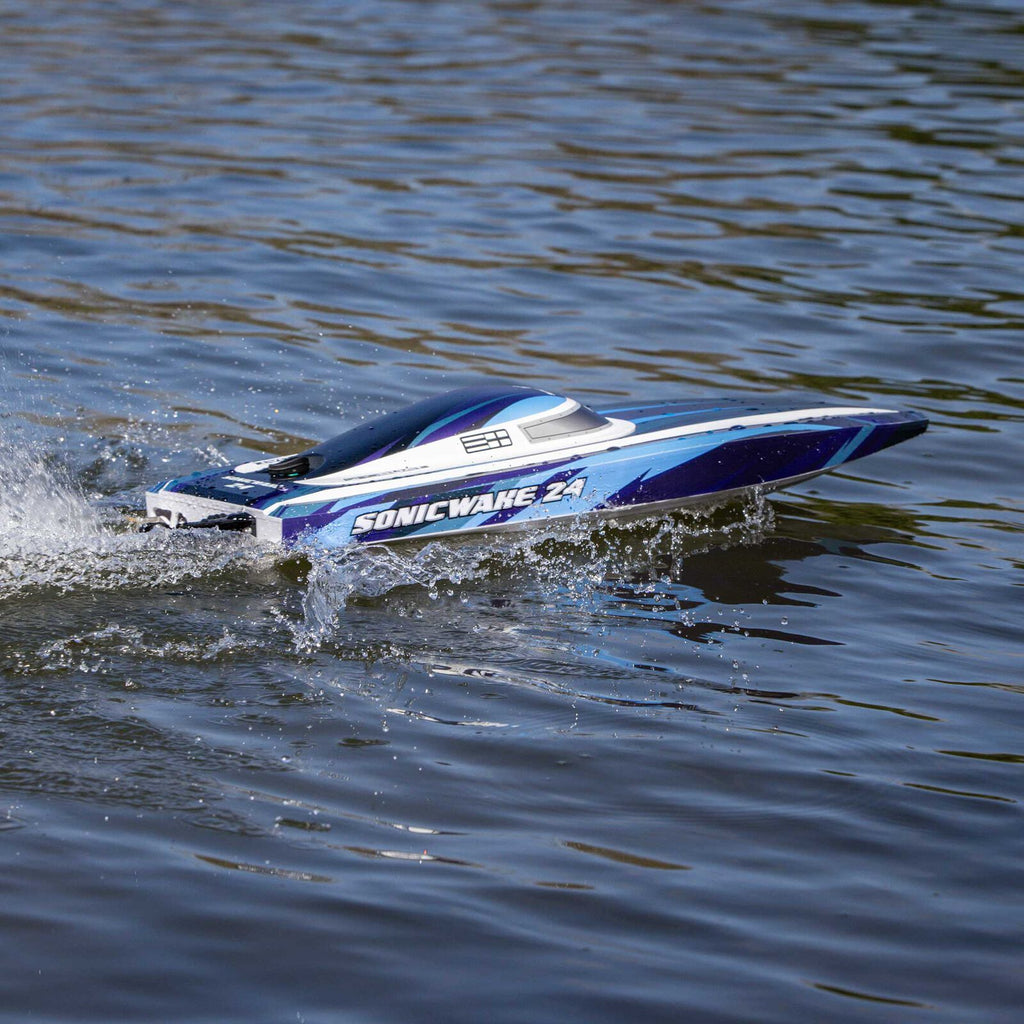 Sonicwake 24" Self-Righting Brushless Deep-V RTR, Blue