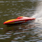 Pro Boat Sonicwake 36 V3 RTR, red, PRB-2171T2, high-speed pass on the water