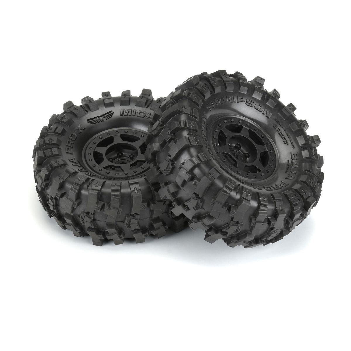 1/10 Mickey Thompson Baja Pro X Predator F/R 1.9" Crawler Tires w/ Holcomb Wheels (2)