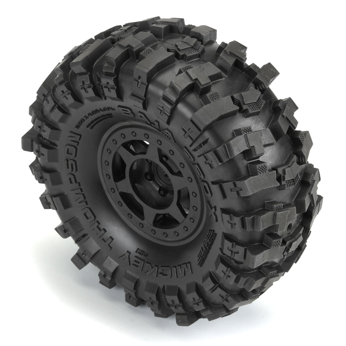 1/10 Mickey Thompson Baja Pro X Predator F/R 1.9" Crawler Tires w/ Holcomb Wheels (2)